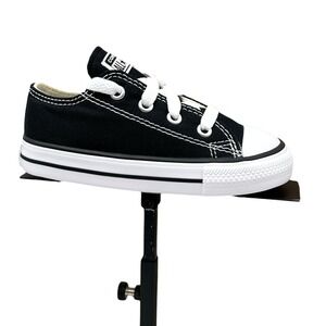 Converse Chuck Taylor All Star Toddler Boys Canvas Ox Classic Shoe 7 Black White